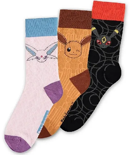 POKEMON SOCKS 3-PACK EEVEE EVOLUTION 2.0 (SIZE 43-46)